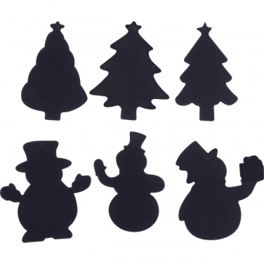 Logo trade business gifts image of: Scratch-off Christmas ornaments SOUTH POLE