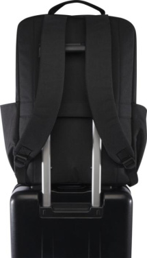 Logo trade corporate gifts image of: Libra 15” GRS recycled laptop backpack 15L