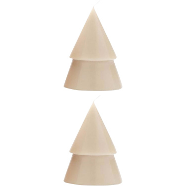 Logo trade promotional gifts picture of: Originalhome Xmas tree candle set of 2 - M
