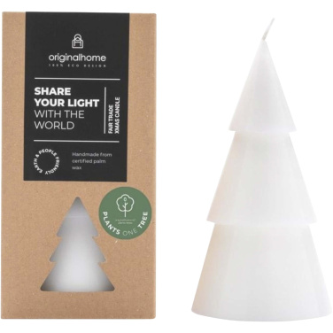Logotrade promotional item image of: Originalhome Xmas tree candle - L