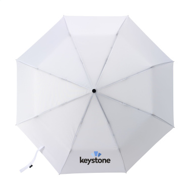 Logo trade promotional merchandise photo of: Michigan foldable RCS RPET umbrella 21 inch