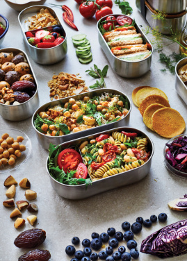 Logotrade promotional giveaway picture of: Black+Blum Stainless Steel Double Bento Box