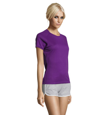 Logo trade promotional giveaway photo of: SPORTY WOMEN T-SHIRT POLYES