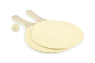 Logo trade promotional giveaways image of: Beach racket set