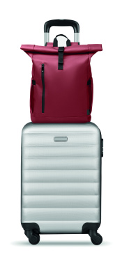 Logo trade advertising products image of: Rolltop laptop rucksack 600D