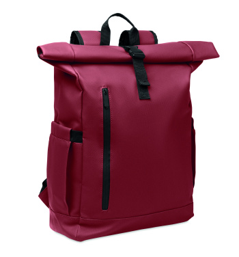 Logotrade advertising products photo of: Rolltop laptop rucksack 600D