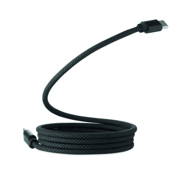 Logo trade promotional product photo of: Braided magnetic cable in RPET