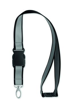 Logotrade promotional product picture of: Reflective RPET lanyard