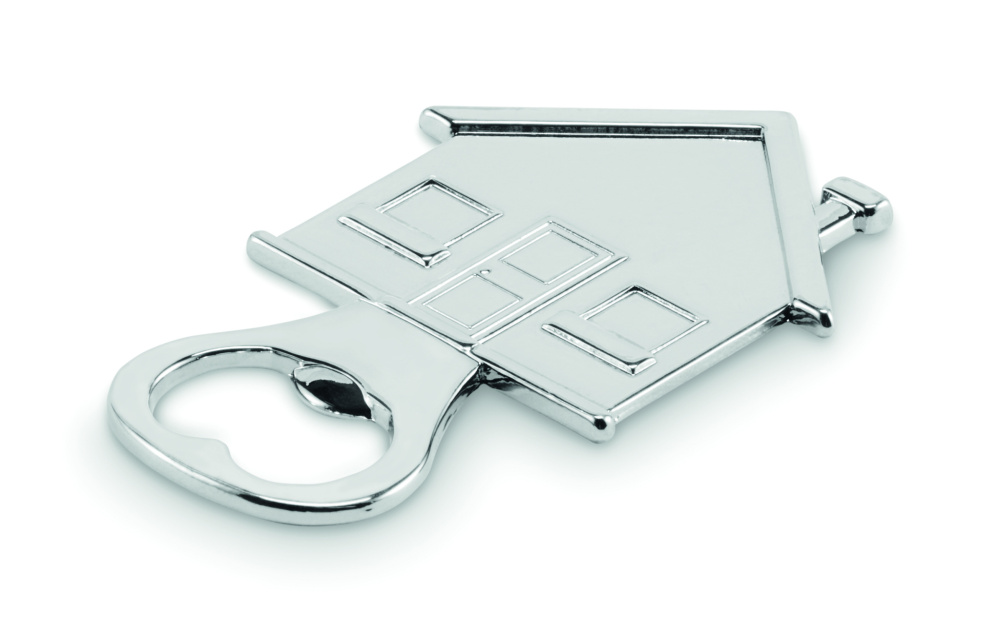 Logo trade promotional giveaways image of: House shape bottle opener