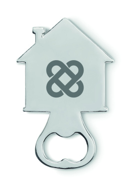 Logo trade promotional merchandise image of: House shape bottle opener