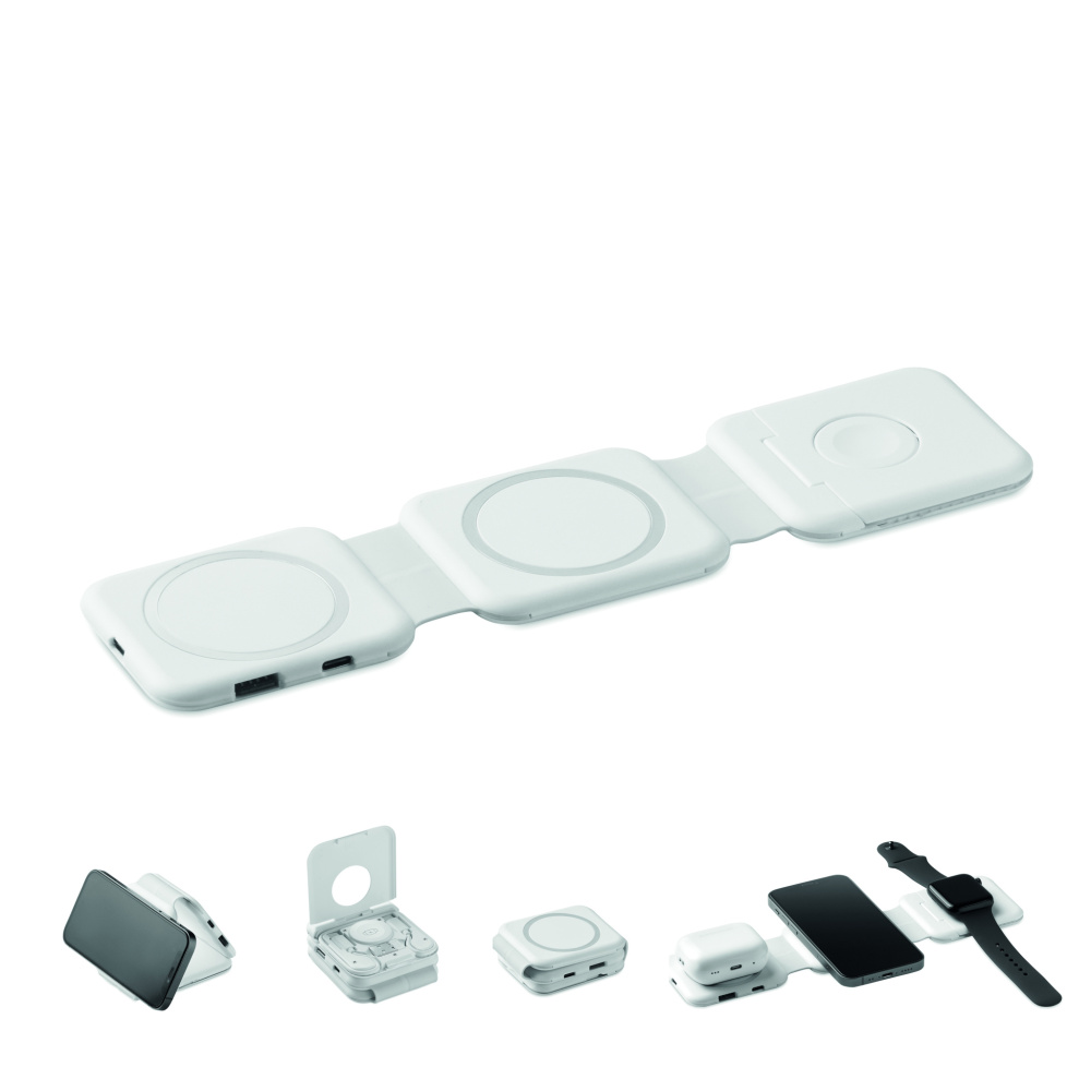 Logo trade promotional item photo of: Foldable charging station