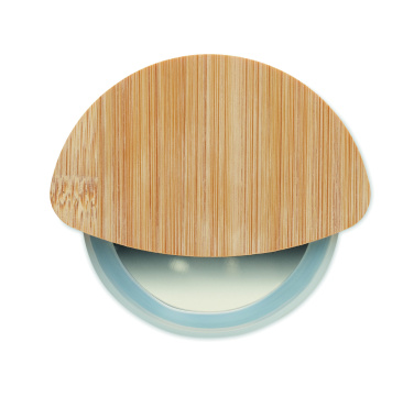 Logotrade promotional gift image of: Round bamboo pizza cutter