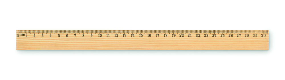 Logo trade promotional products picture of: Wooden ruler 30cm