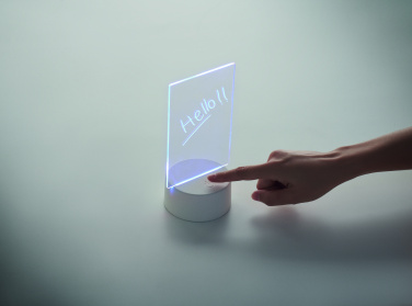 Logo trade promotional giveaways image of: Light-up LED memo board
