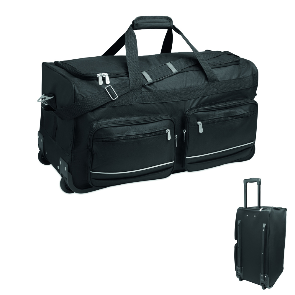 Logotrade advertising products photo of: Duffle bag trolley 600D RPET