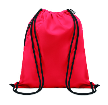 Logo trade corporate gifts image of: Large drawstring bag 300D RPET