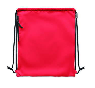 Logo trade promotional giveaways picture of: Large drawstring bag 300D RPET
