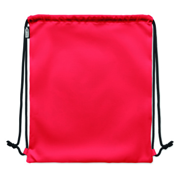 Logo trade promotional item photo of: Large drawstring bag 300D RPET