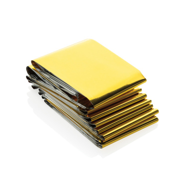 Logo trade advertising products image of: Solra emergency blanket in RCS recycled RPET pouch