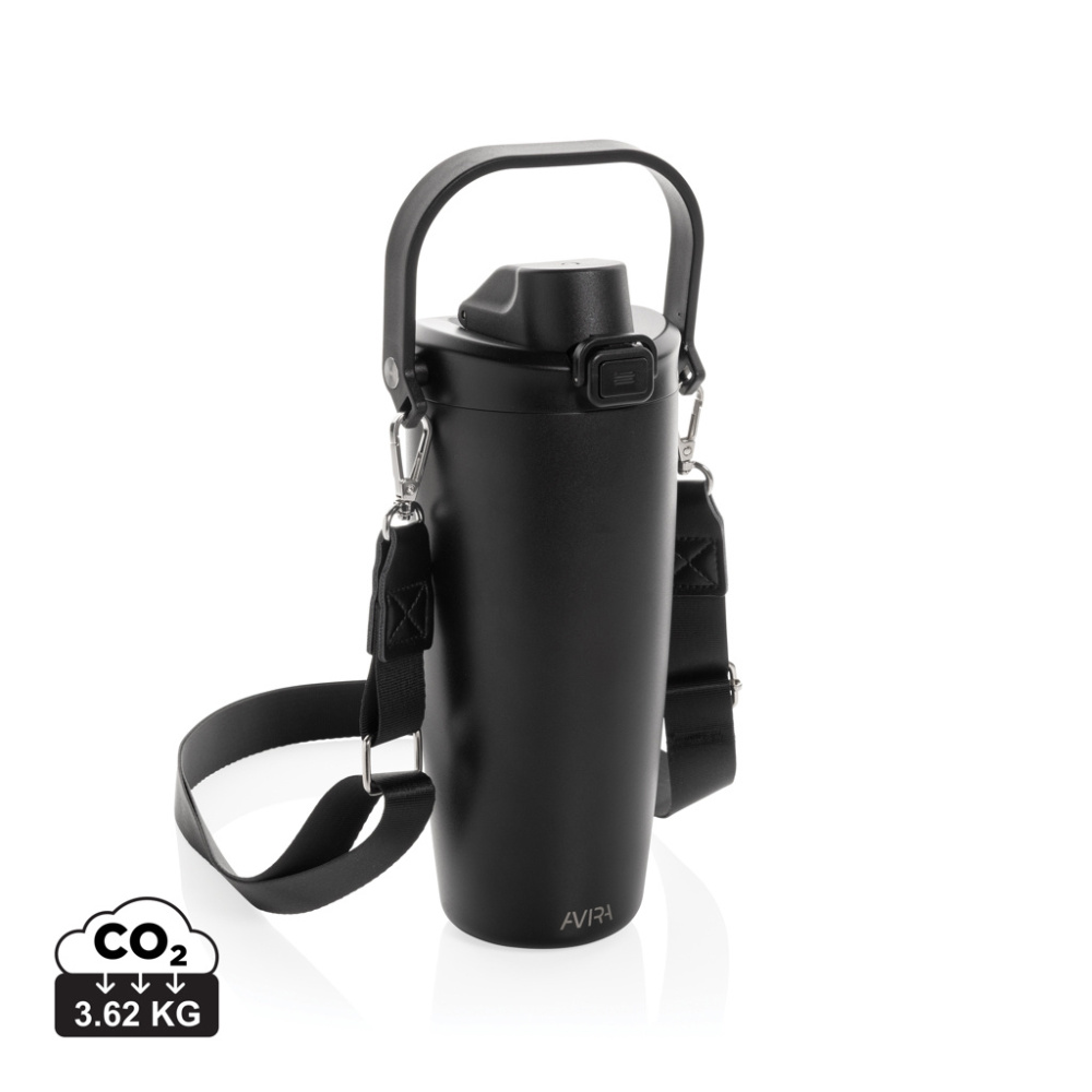 Logotrade promotional product image of: Avira Ayala RCS re-steel duosip lockable crossbody tumbler