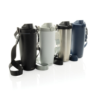 Logo trade advertising products image of: Avira Ayala RCS re-steel duosip lockable crossbody tumbler