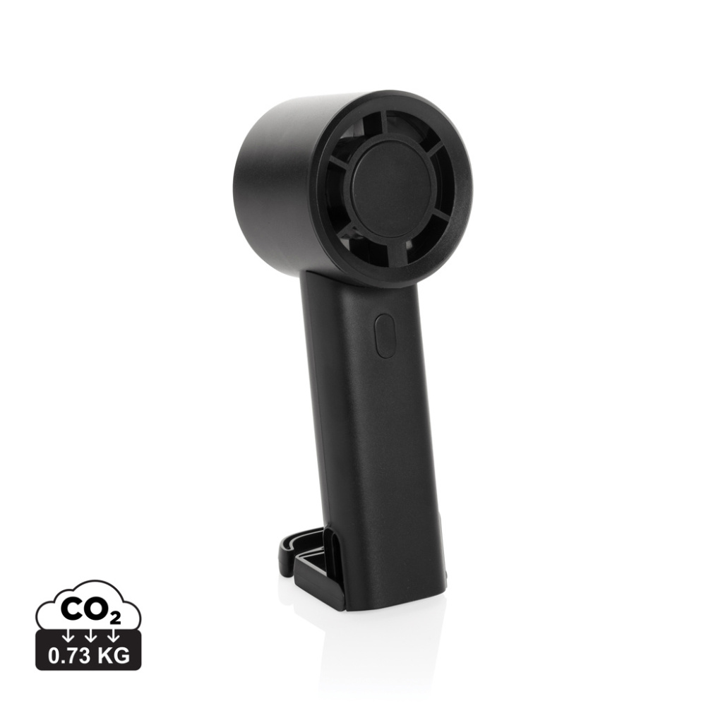 Logo trade promotional gift photo of: Twist RCS recycled plastic re-chargeable portable fan