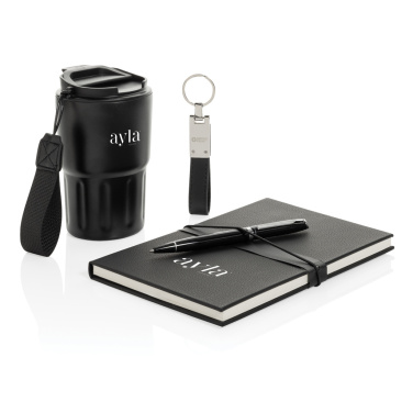 Logo trade promotional giveaways picture of: Swiss Peak RCS certified deluxe business gift set w/ tumbler