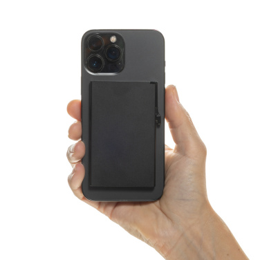 Logo trade corporate gifts image of: Standard aluminium RFID magnetic phone cardholder
