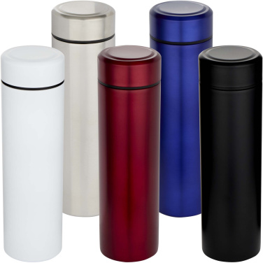 Logotrade promotional giveaway image of: Taylor 450 ml double wall stainless steel flask with tea strainer