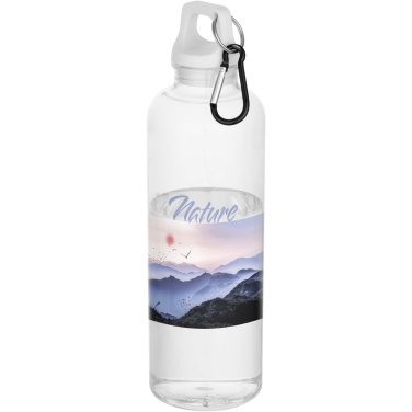 Logo trade promotional giveaways image of: Oregon 750 ml RCS recycled plastic water bottle with carabiner