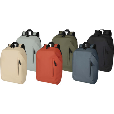 Logo trade promotional merchandise image of: Resi Plus 15" GRS recycled anti-theft backpack 18L