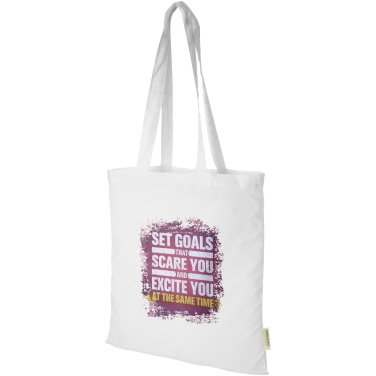 Logotrade promotional gift image of: Odisha 140 g/m² OCS organic tote bag 7L