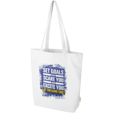 Logo trade promotional merchandise photo of: Odisha 270 g/m² OCS organic tote bag 10L