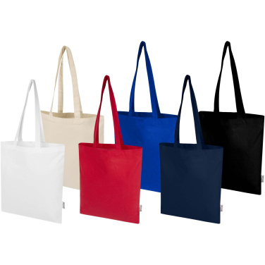 Logo trade promotional products picture of: Peru Blend 180 g/m² GRS recycled cotton tote bag 7L