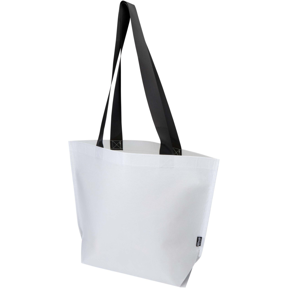 Logotrade promotional product image of: Duo GRS recycled double-laminated tote bag 18L