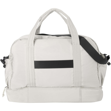 Logo trade promotional gifts picture of: Puffer GRS recycled duffel bag with insulated bottom 30L