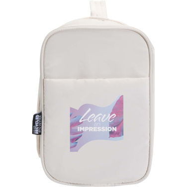 Logo trade promotional items picture of: Puffer GRS recycled hangable toiletry bag 8L