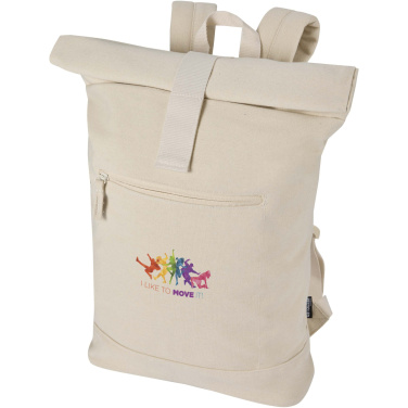 Logo trade promotional items image of: Recanvas 14” GRS recycled rolltop backpack 16L