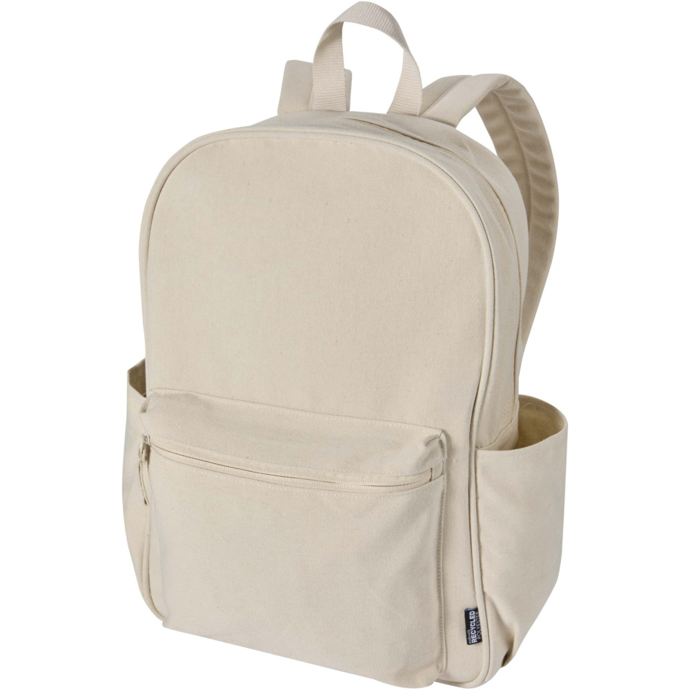 Logotrade promotional product image of: Recanvas 15.6” GRS recycled city backpack 16L
