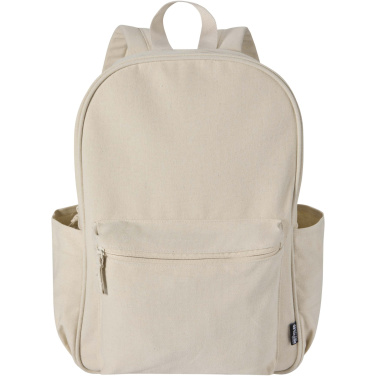 Logo trade advertising products picture of: Recanvas 15.6” GRS recycled city backpack 16L