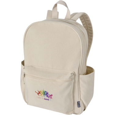 Logotrade promotional product picture of: Recanvas 15.6” GRS recycled city backpack 16L