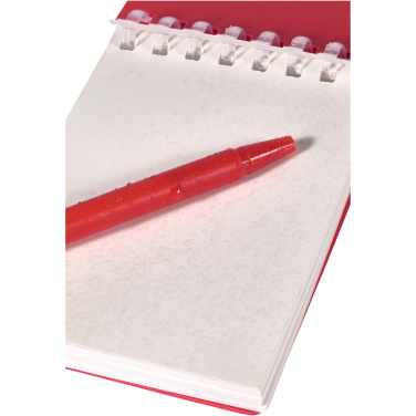 Logotrade promotional item picture of: Lig Mini recycled outdoor soft cover notebook and ballpoint pen set (black ink)