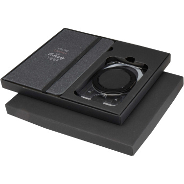 Logotrade business gift image of: Kern A6 hard cover notebook and MagSafe wallet gift set