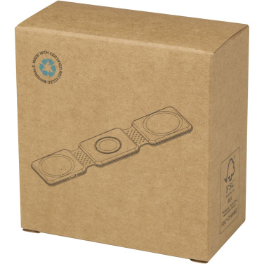 Logotrade promotional item image of: Armus 3-in-1 15W recycled plastic foldable wireless charger