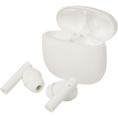 Logotrade promotional items photo of: Alterf recycled plastic True Wireless Bluetooth® headset with silicone eartips