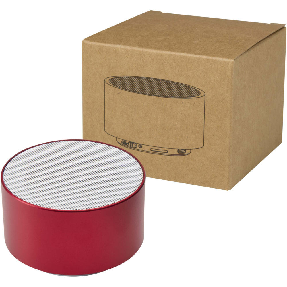 Logotrade promotional item image of: Ankaa 3W recycled aluminium wireless Bluetooth® speaker