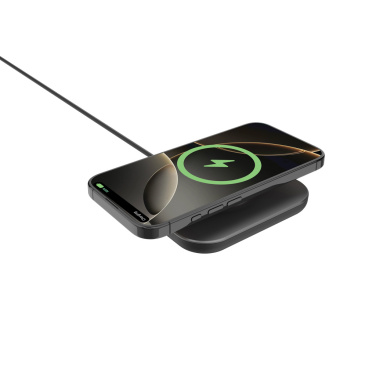 Logo trade corporate gifts picture of: Quantum ultra-fast 25W magnetic wireless charging pad