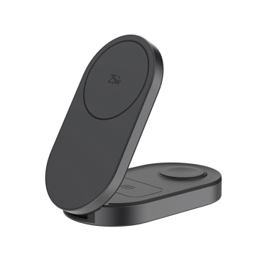 Logotrade promotional merchandise image of: Quantum ultra-fast 3-in-1 25W Foldable Wireless Charger