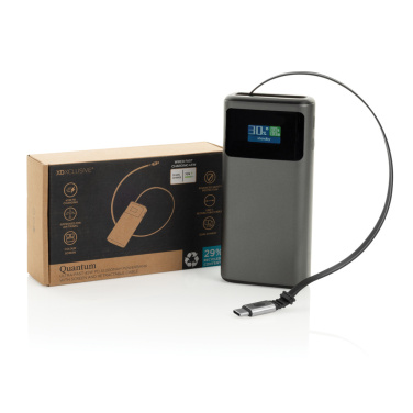 Logotrade promotional gift picture of: Quantum RCS ultra-fast PD45W 10.000mAh powerbank with screen