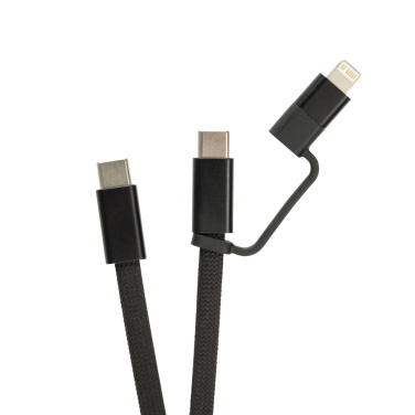 Logo trade advertising products image of: Arc RCS recycled Ultra-thin 60W 2 in 1 magnetic cable